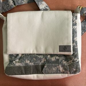 Unshattered Camo Cross Body Pouch Bag Recycled Upcycled